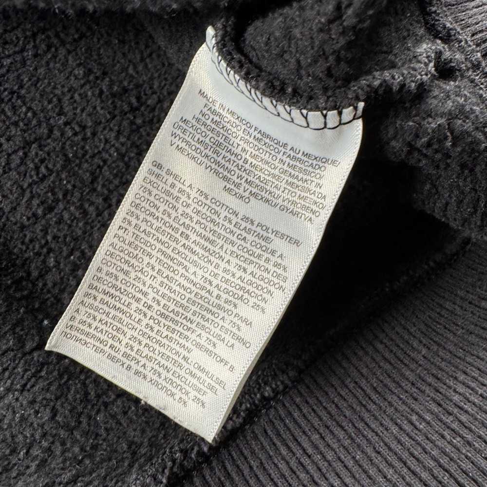 The North Face Mens Faded Black Pullover Hoodie Logo Fleece Sweatshirt Medium - Picture 7 of 8